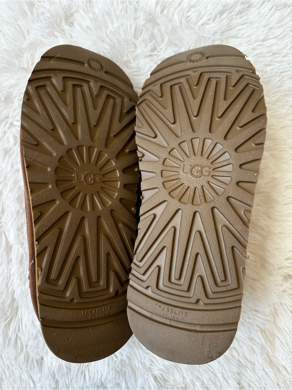 UGG Tazz Maxi Tasman Chestnut Mesh Plaid Platform Slippers US 8 EU 39 Rare - Picture 10 of 10